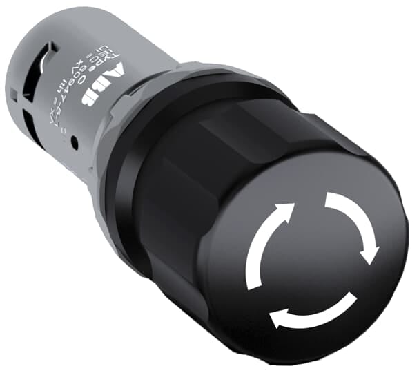 ABB - Black Compact Machine Stop CE3T-10B-11 ARRES.MONOBL.ROTATIVO 1NA+1N. ER 293 1