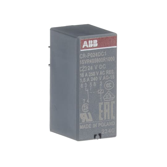 ABB - CR-P024DC1 Pluggable interface relay ALIMENT. 24VDC 1 C/O 250V/16A