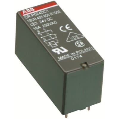 ABB - CR-P110AC1 Pluggable interface relay ALIMENT.110VAC 1 C/O 250V/16A.