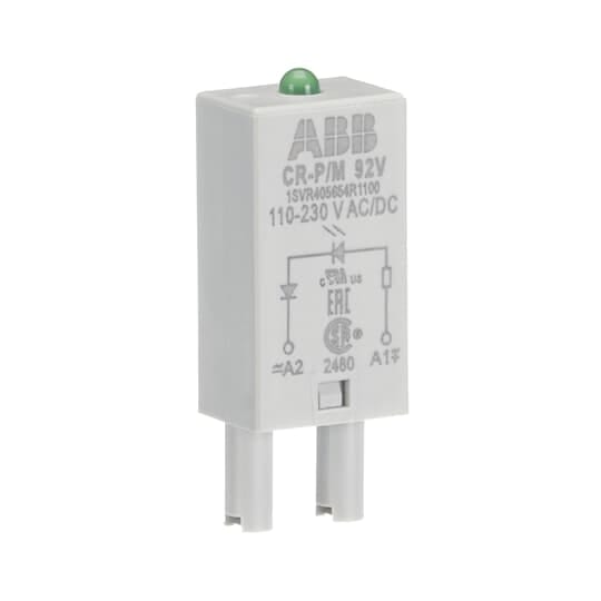 ABB - CR-P/M92V Pluggable module LED VERDE 110-230VAC/DC.