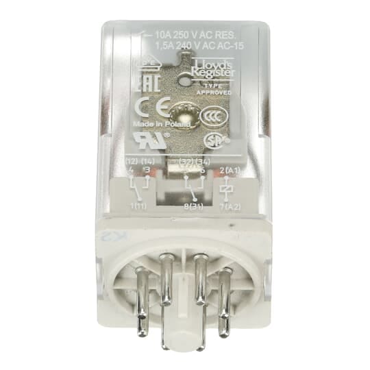 ABB - CR-U220DC2 Pluggable interface relay ALIMENT.220VDC 2 C/O 250V/10A