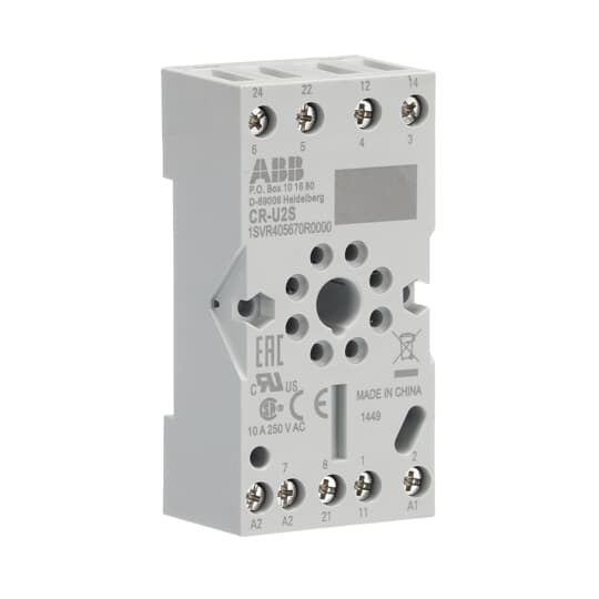 ABB - CR-U2S Socket ZOCCOLO X 2 C/O (CR-U) per un'installazione efficiente e affidabile. ER 667 6
