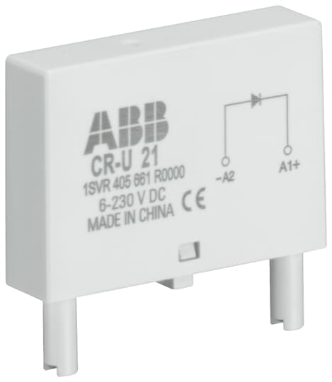 ABB - CR-U41V Pluggable module con DIODO LED VERDE 6-24VDC per CR-U.