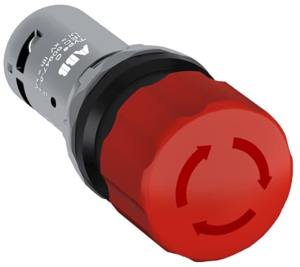 ABB - Red Compact Emergency Stop CE3T-10R-11 EMER.MONOBL.ROTATIVO 1NA+1NC.