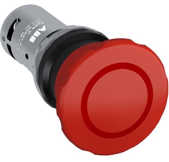 ABB - Red Compact Emergency Stop CE4P-10R-11 EMER.MONOBLOCCO TRAZ.1NA+1NC.