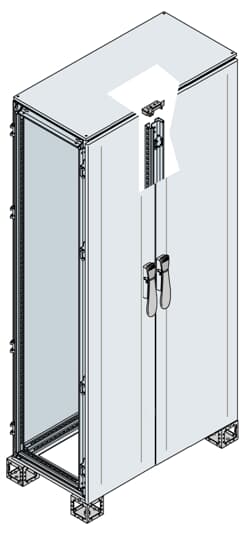 ABB - Encl. doppia porta larghezza 400 2000x1200x4007035 armadio cieco VC 400 2000x1200x400 (HxLxP)