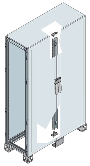 ABB - BLIND DOOR ENCLOSURE 2000X1200X600 7035 ARM.DOP.POR.CIECA(HXLXP)