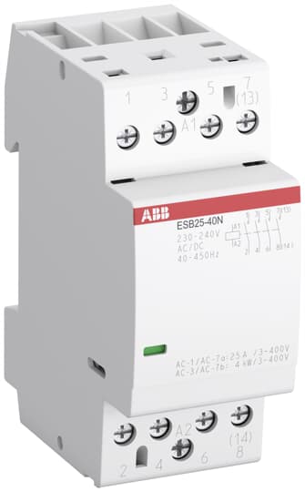 ABB - ESB25-04N-01 Installation Contactor 24V C.C./C.A. ESB2504N01
