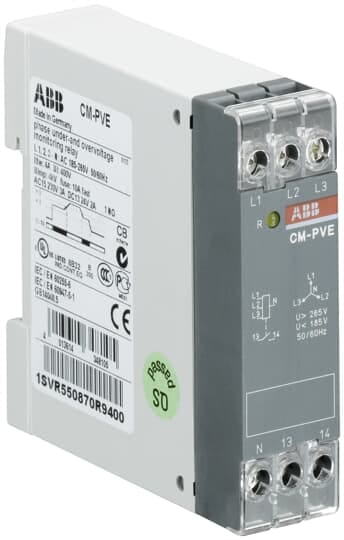 ABB - Relay for monitoring phase and fixed threshold min-max tension.