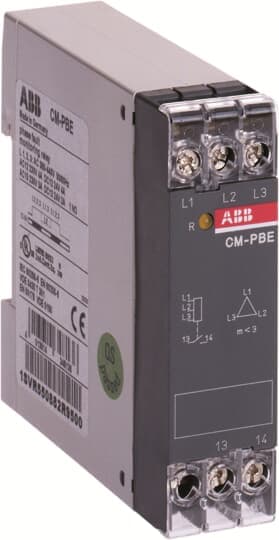ABB - Rele monitoraggio mancanza fase 3x380-440V per protezione impianti elettrici.