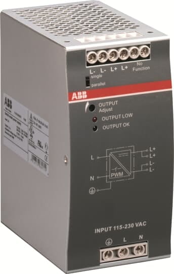 ABB - CP-E 12/10.0 input 115/230VAC output 12VDC/10A - efficiente e affidabile per le tue esigenze di alimentazione.