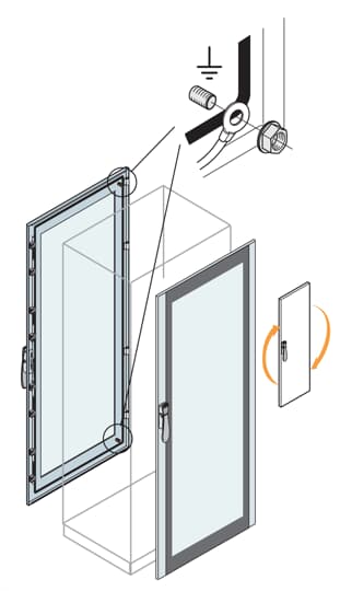 ABB - Trasparent door vetro 1800x1000mm (HXL) 7035.