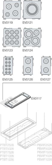 ABB - Insert 68x68 1 cavo M32/M40/M50 n.10 ins 68x68 1 cavetto M32/M40/M50.