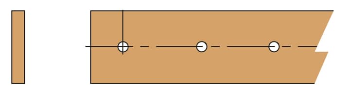 ABB - Barre filettate e forate 20x5 per busbars, lunghezza 2000mm.