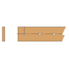 ABB - Thread flat busbars 50x5 w=2000mm n.2 barre forate filettate l=2000mm.