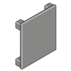 ABB - N.10 Cover Instruments Cut Out e Tappi di Chiusura 72x72mm per proteggere e sigillare.