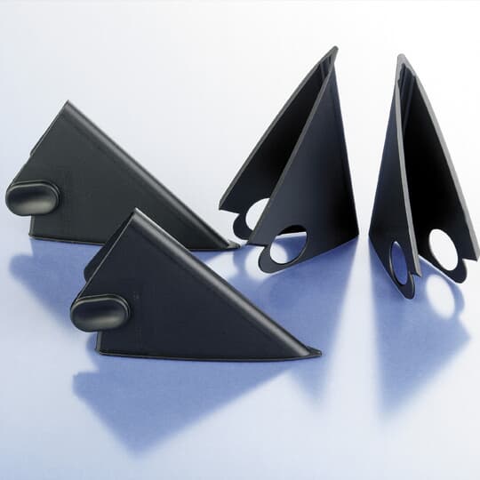 ABB - Draw-in tool with hole PA6 for easy cable installation, featuring attribute mounting sleeves PACOF-PPCOF BK for efficient assembly.