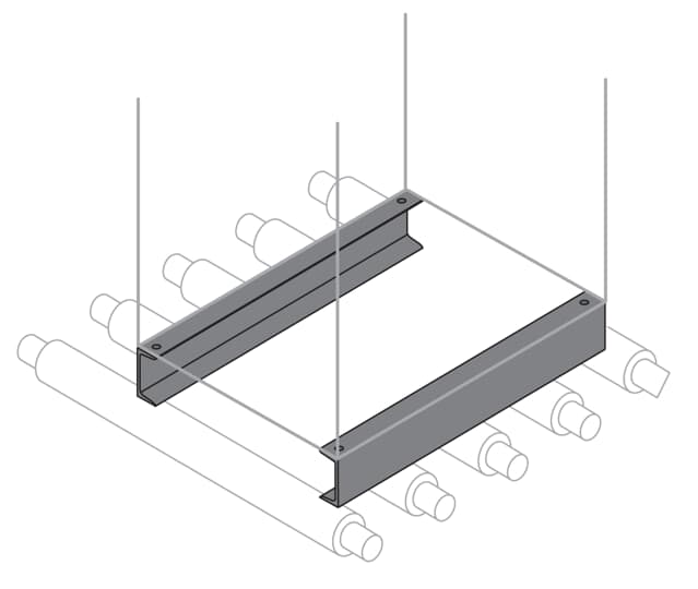 ABB - N.2 Zoccoli Rinforzati e Base Strip 100x800mm (HxL) W=800mm