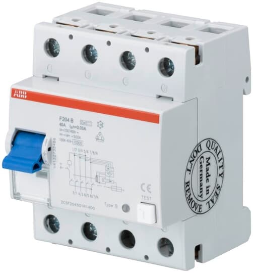 ABB - F204B-80/0.3 Residual Current Circuit Breaker INT.DIFFER. PURO 4P