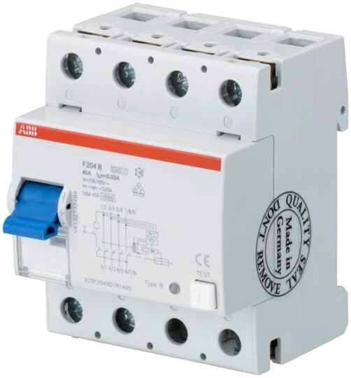ABB - F204B-80/0.3 Residual Current Circuit Breaker INT.DIFFER. PURO 4P F204B80300
