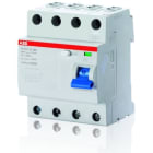 ABB - F204 F-40/0.03 Residual Current Circuit Breaker 4P Type F 30 mA DIFFEREN.PURI QUADRIP. F