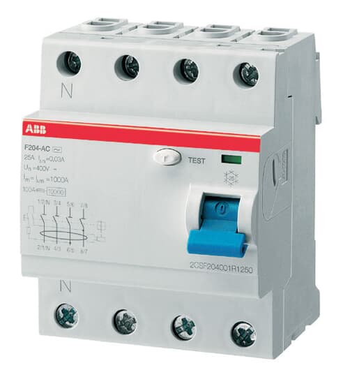 ABB - Residual Current Device F204 AC-80/0,03 DIFFEREN.PURI QUADRIP. F429174