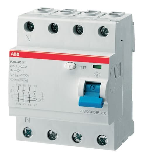 ABB - Residual Current Device F204 AC-80/0,03 DIFFEREN.PURI QUADRIP. F429174