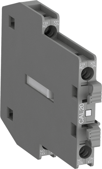 ABB - Contatto ausiliario front per CAL20-11B, compatibile con AUX. CONTACT#CAL20-11B.