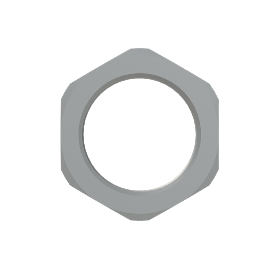 ABB - Locknut in nylon M25 PA6 grigio.