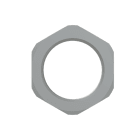 ABB - Locknut in nylon M25 PA6 grigio.