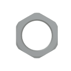 ABB - Locknut in nylon M25 PA6 grigio.