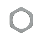 ABB - Locknut in nylon M40 PA6 GR per fissaggio sicuro e resistente. GMN-M40