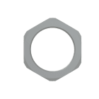 ABB - Locknut in nylon M40 PA6 GR per fissaggio sicuro e resistente. GMN-M40