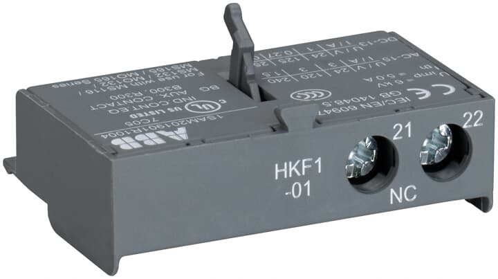 ABB - HKF1-01 Aux-contact for front mounting CONTATTO AUX FRONT. 1NC PER MS.