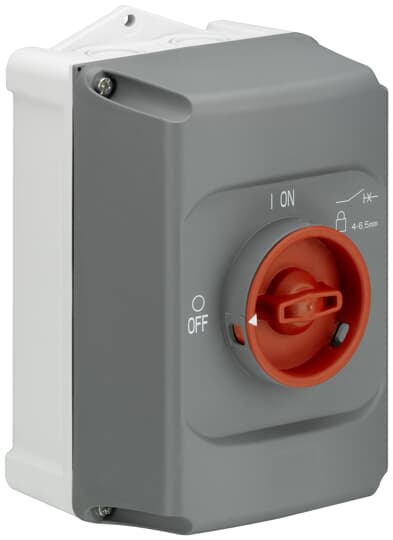 ABB - IB132-F custodia grigia MS116/132 man Rossa RO.