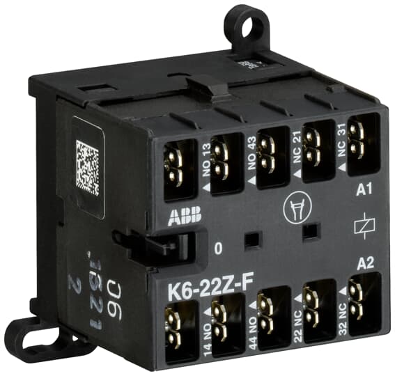 ABB - K6-22Z-F-01 Mini Contactor Relay 24V 50-60HZ AUSILI MINICONT.
