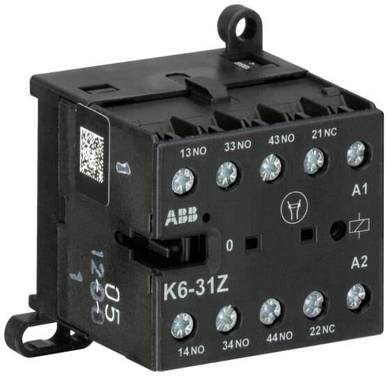 ABB - K6-31Z-02 Mini Contactor Relay 42V 50-60HZ AUSILIAR MINICONT.