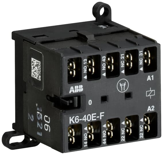 ABB - K6-40E-F-01 Mini Contactor Relay 24V 50-60HZ MINICONT. AUSILI