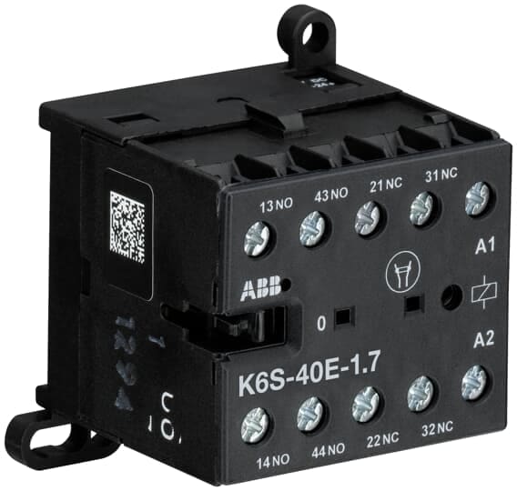 ABB - K6S-40E-1.7-71 Mini Contactor Relay 24VCC, 1.7W MINICONT. AUS.