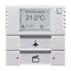 ABB - 6128/28-83-500 RTC Control element 2/4g TERMOSTATO, ALLUMINIO/ARGENTO. KNXI0045