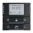 ABB - 6128/28-885-500 RTC Control element 2/4g TERMOSTATO NERO.