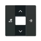 ABB - 6236-885 C-plate Fan Coil COPER TERM 6108/18 NERO OP. KNXI0075