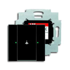 ABB - Control element 1g with BAU single anthracite switch.