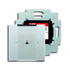 ABB - Control element 1g with BAU single aluminum/silver switch.