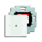 ABB - Control element 1g with white matte single switch