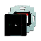 ABB - Control element 1g with matte black single interrupter.