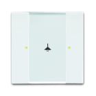 ABB - 6125/02-84-500 control element 1/2gang interruttore singolo bianco lucido.