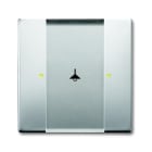 ABB - 6125/02-866 Control element 1/2gang Interruttore singolo acciaio inox.