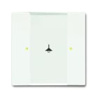 ABB - Control element 1/2gang interruttore singolo bianco opaco 6125/02-884-500