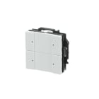 ABB - Control element 2g with BAU, double white glossy switch.